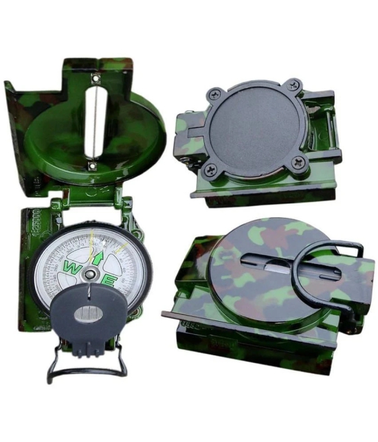 JGG-Professional High Accuracy Metal Waterproof Military Compass for Directions Compass (Green)