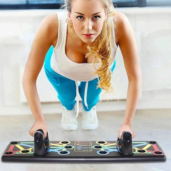 Push Up Board for Men Women Body Building Fitness Training Gym Workout Exercise Push Up Rack Board System Fitness Comprehensive Exercise Workout Training Gym Exercise Push-Up Stands EquipmentS