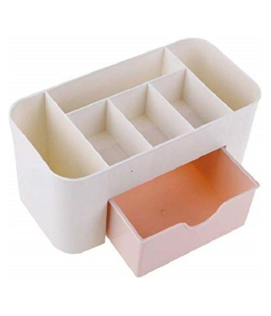 Powaforce Plastic Cosmetic Make Up Organizer Drawer Stand Table Desktop Storage Space Saving