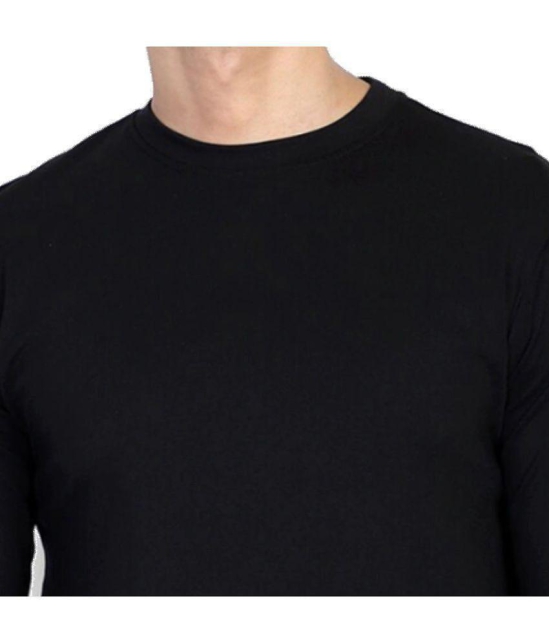 DYCA - Black Cotton Regular Fit Men''s T-Shirt ( Pack of 1 ) - None