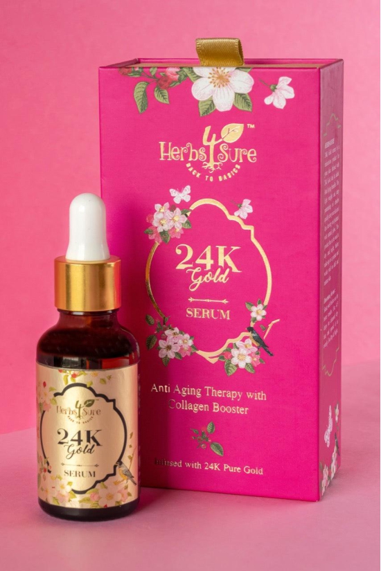 24K GOLD FACE SERUM- ANTI AGING SERUM- FOR GLOWING SKIN- ANTI PIGMENTATION SERUM-15ml