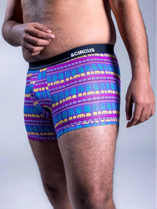 Men's Boxer-briefs - Botswana Blues-L