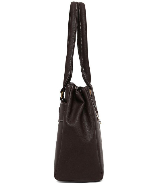 Fostelo Brown P.U. Shoulder Bag - Brown