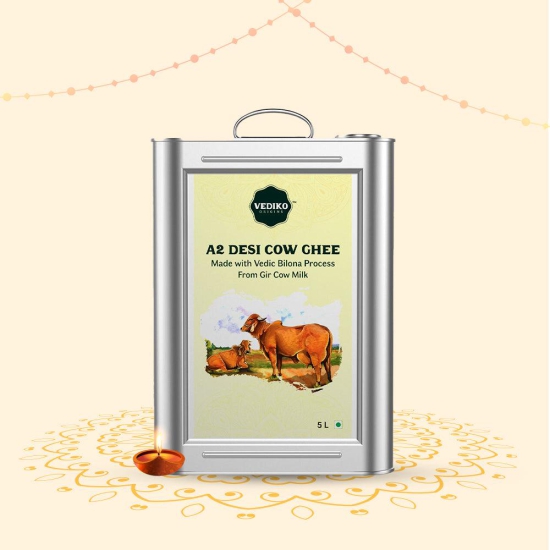 A2 Gir Cow Ghee 5L-5L Tin Can (Save 30%)