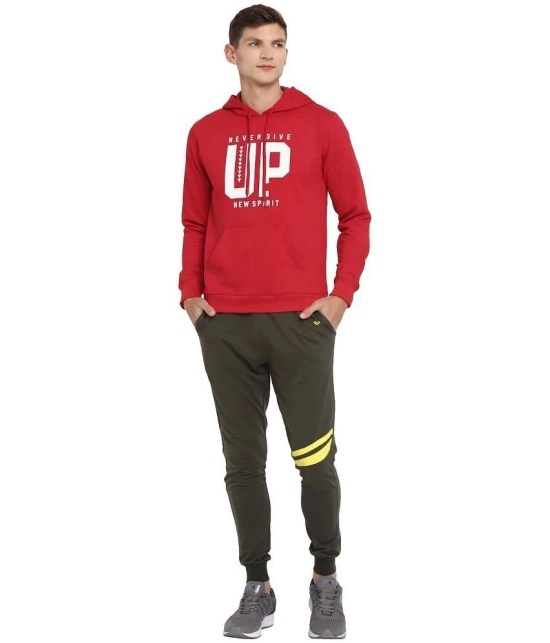 YUUKI Red Polyester Fleece Sweatshirt - XXL