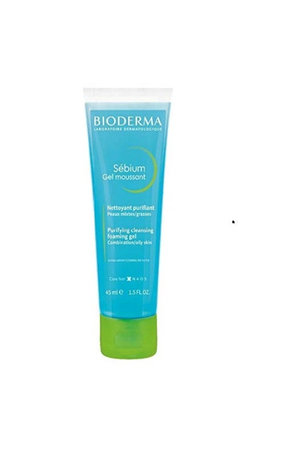 Bioderma Sebium Moussant Purifying Cleansing Foaming Gel, 45ML