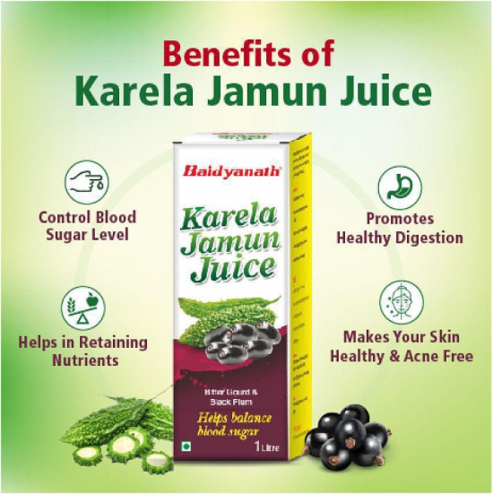 Baidyanath Karela Jamun Juice 1 Litre