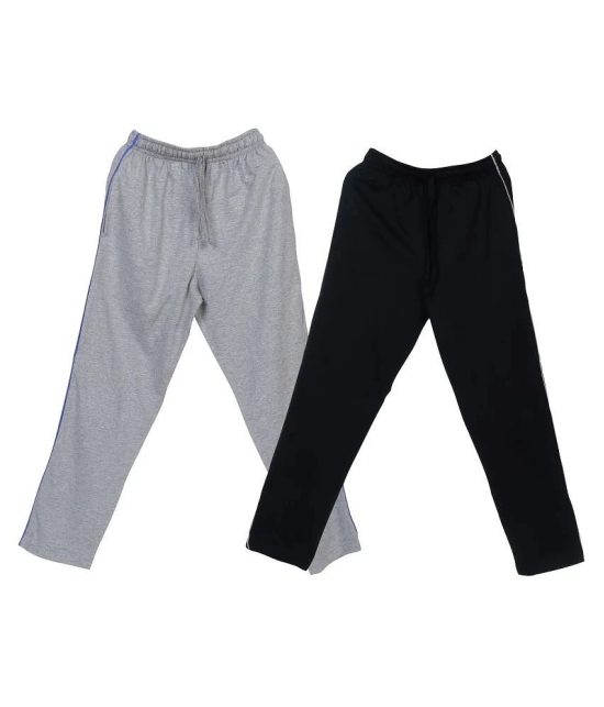 Neo Garments Boys Cotton Combo Trackpant. GREY & BLACK. (Sizes from 1yrs To 14yrs). - None