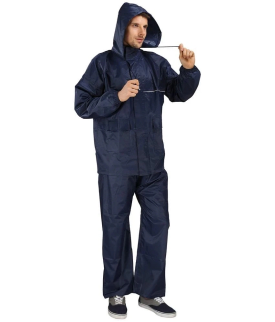 Goodluck Raincoat Set - Navy - None