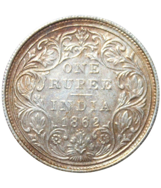 1 Rupee (1862) Victoria Queen British India Small, Old and Rare Coin (Only for Collection Purpose)