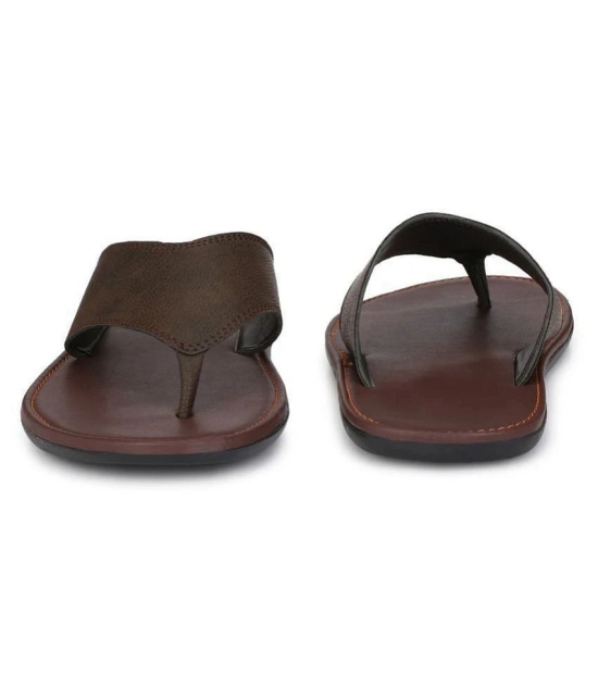 Leeport Brown Flip Flops - 6