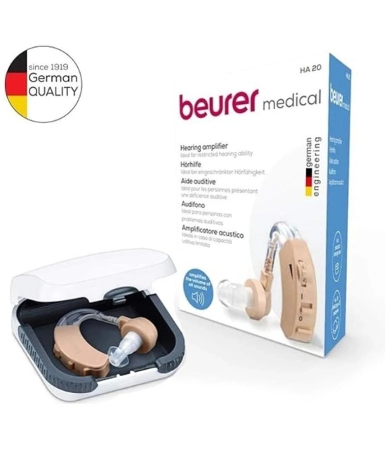 Beurer HA 20 hearing amplifier/Ear Hearing Machine/Sound amplifier for Old Age BTE Sound Enhancement Amplifier Behind The Ear Hearing Aid Machine