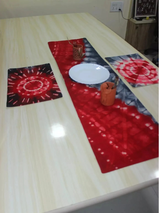 Tisser Tye and Dye Table  Runner