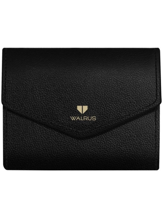 Walrus Black Faux Leather Purse - Black