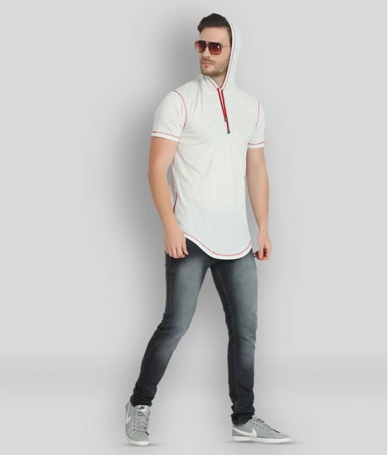 Glito - Off-White Cotton Blend Regular Fit Mens T-Shirt ( Pack of 1 ) - None