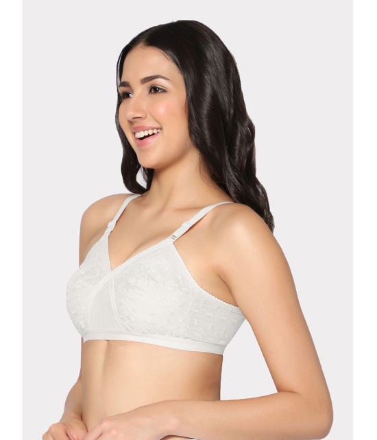 IN CARE LINGERIE - White Cotton Non Padded Women's T-Shirt Bra ( Pack of 1 ) - None