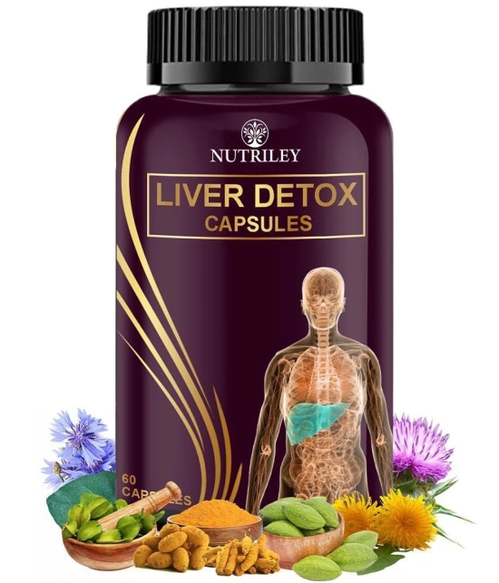 Nutriey Liver Detox Capsules, Helps In Fatty Liver & Daily Liver Detox, 60 Capsules