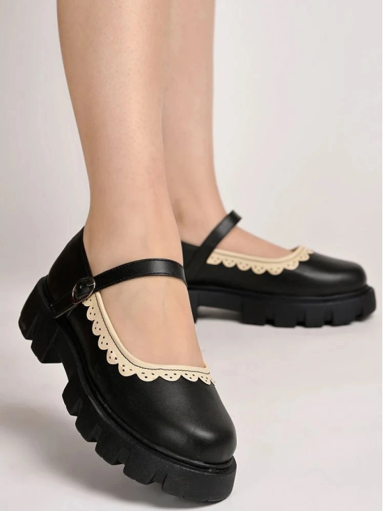 Stylestry Black Womens Casual Ballerinas - None