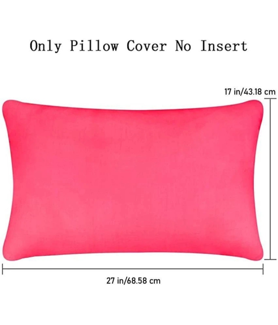 PINDIA Pack of 4 Pink Pillow Cover - Pink