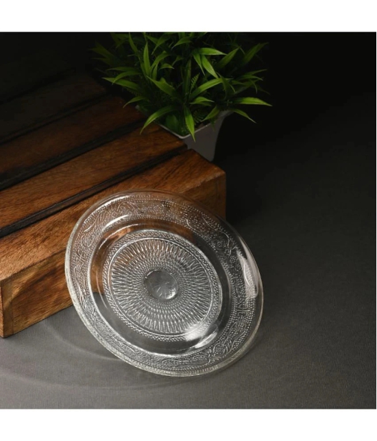 Somil 2 Pcs Glass Transparent Full Plate - Transparent