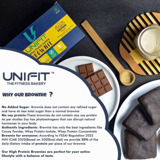 UNIFIT Chocolate Brownie Pack of 4