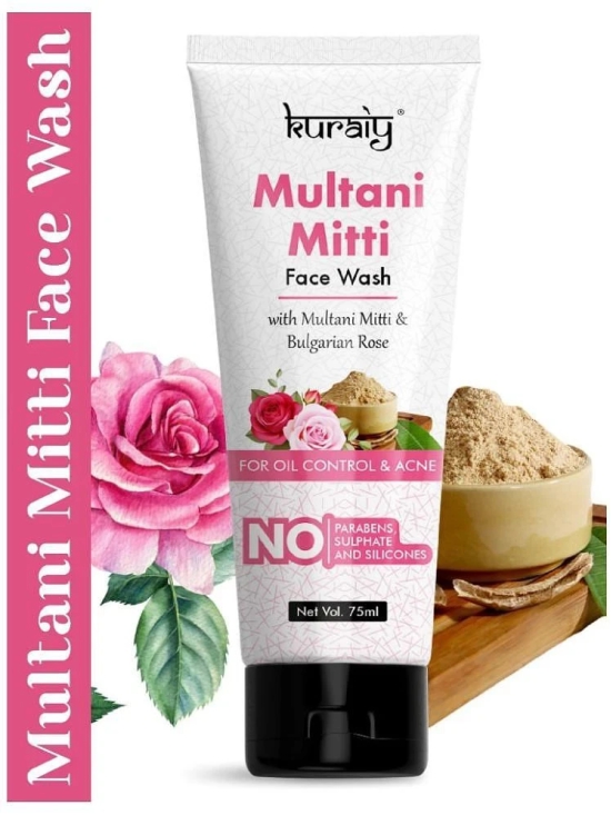 KURAIY - Multani Mitti For Tanning & Pigmentation Face Wash (75 ml)