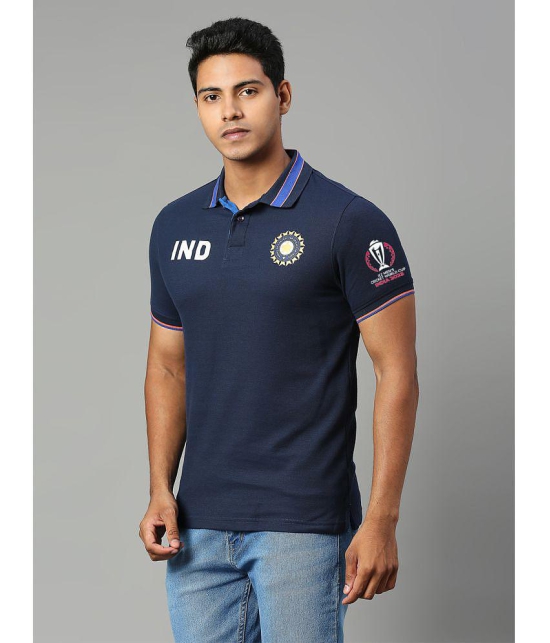 FanCode - Navy Blue Polyester Regular Fit Men's Sports Polo T-Shirt ( Pack of 1 ) - None