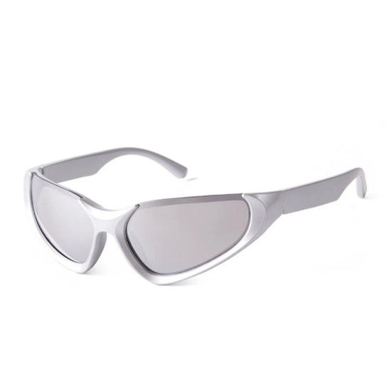 [ Alien ] Futuristic Unisex Sunglasses-Silver