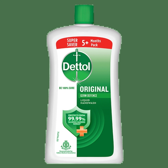 Dettol Liquid Handwash - Original Hand Wash Germ Defence Formula, 10X Better Germ Protection, 900 Ml Refill Bottle