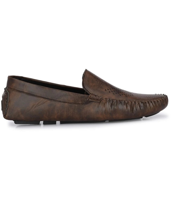 Leeport - Brown Mens Slip on - 8