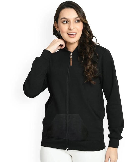 Leotude - Fleece Black Bomber Jackets - None