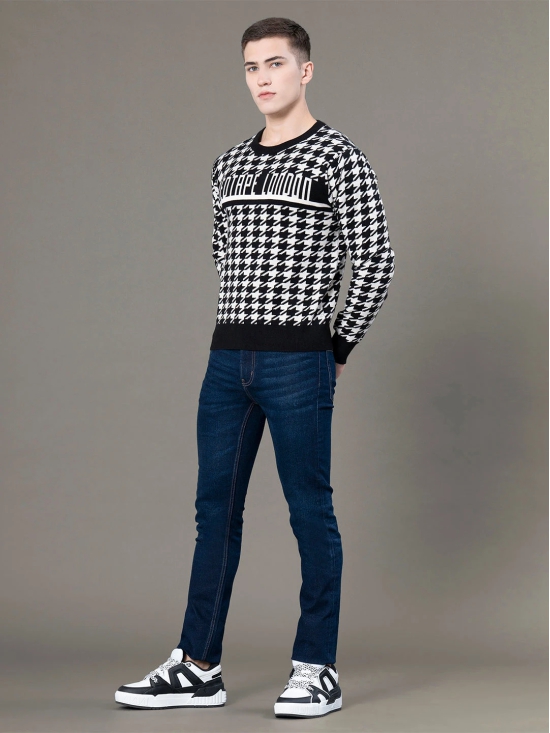 RedTape Round Neck Pattern Sweater for Men | Ultimate Comfort