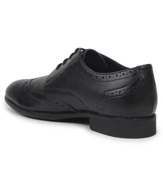 Liberty - Black Mens Brogue Formal Shoes - None