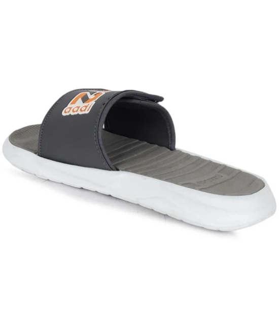 Aadi - Grey Mens Slide Flip Flop - None