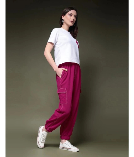 Selvia Pink Dyed Joggers Top Set - None