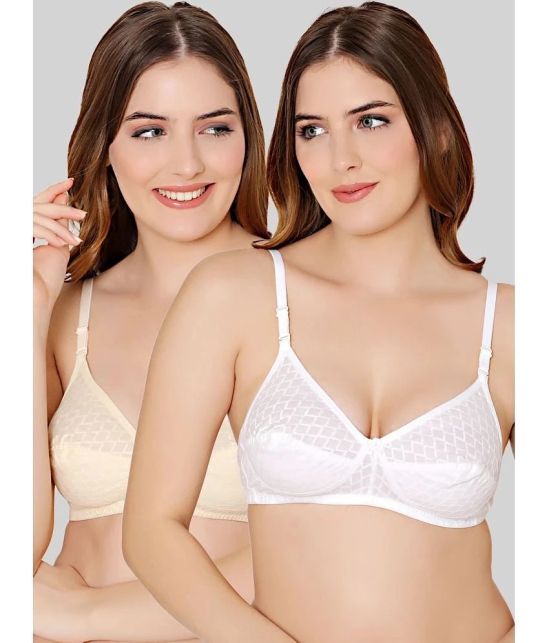 Bodycare Multicolor Cotton Non Padded Womens Everyday Bra ( Pack of 2 ) - None