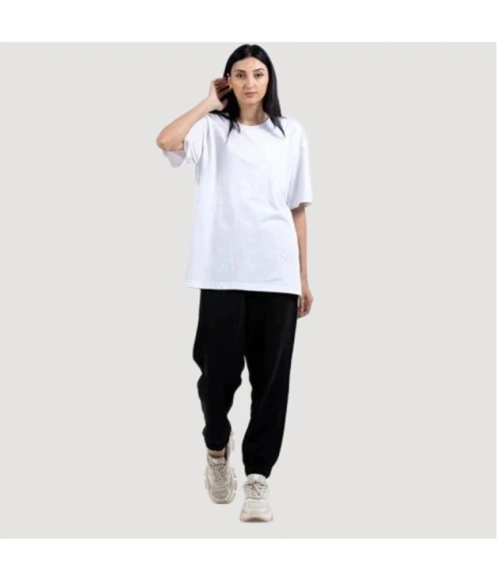 PP Kurtis - White Cotton Loose Fit Womens T-Shirt ( Pack of 1 ) - None