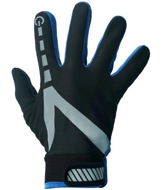 ZAYSOO Blue Nylon Mens Biker Gloves ( Pack of 1 ) - Blue