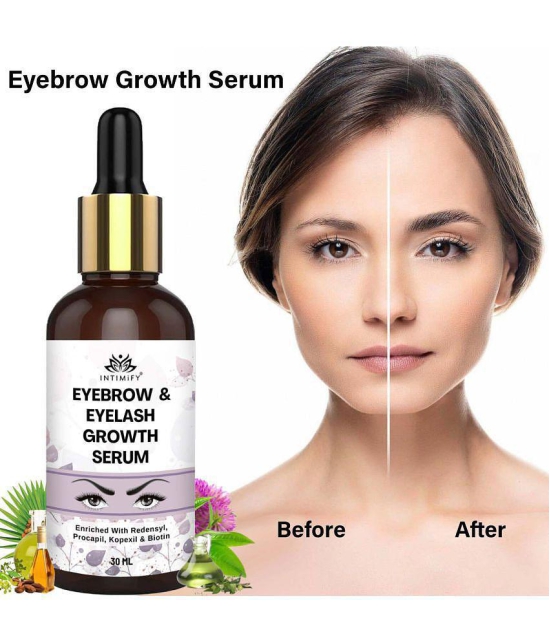 Intimify EyeBrow & EyeLash Growth Serum, eyebrow growth oil, eyelash growth oil, eye brows eyelash growth oil, 30 ml