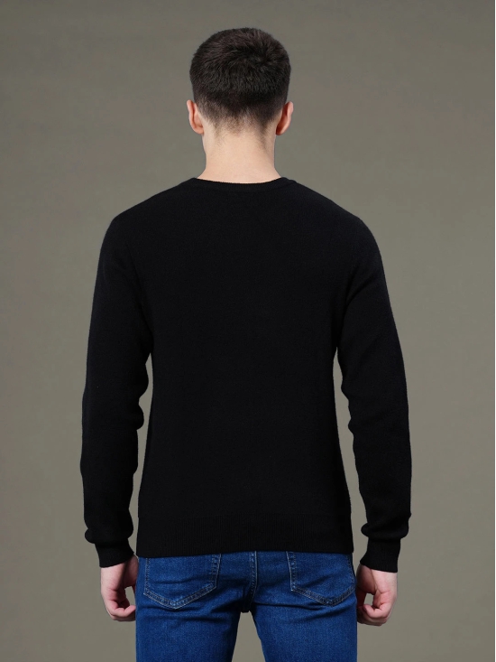 RedTape Round Neck Solid Sweater for Men | Essential Comfort for Every Day