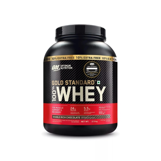 Optimum Nutrition Gold Standard Whey Protein Powder- ON Whey Protein-2.5Kg / Vanilla Ice Cream