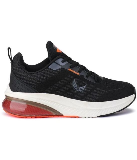 Bersache Sports Shoes Black Mens Sports Running Shoes - None