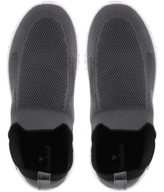 Stanfield - Dark Grey Mens Slip-on Shoes - None