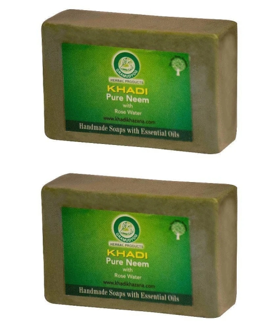 Khadi Herbal Neem Soap 125 gm - Pack of 2