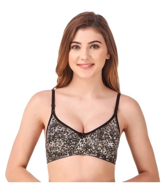 Fasense Cotton Everyday Bra - Black - 36B