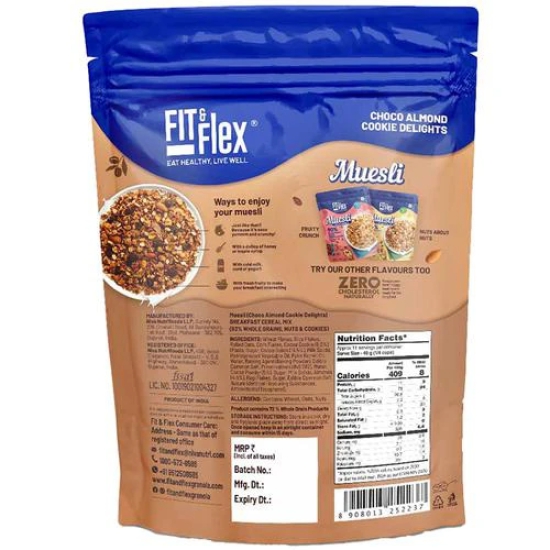 Fit And Flex Muesli Choco Almnd Cookie, 450 Gm