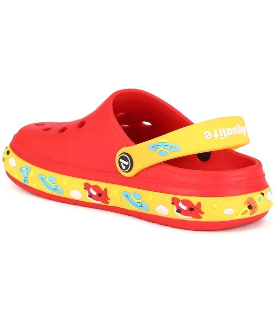 Aqualite Boys Red & Yellow Clogs - None