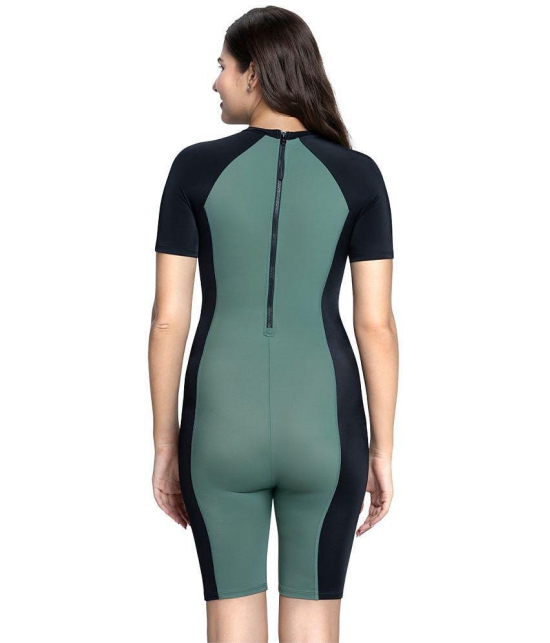 Amante Nylon Green Bodysuits - - None