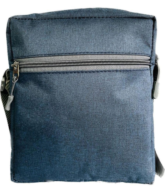 Da Tasche - Blue Solid Messenger Bag - Blue