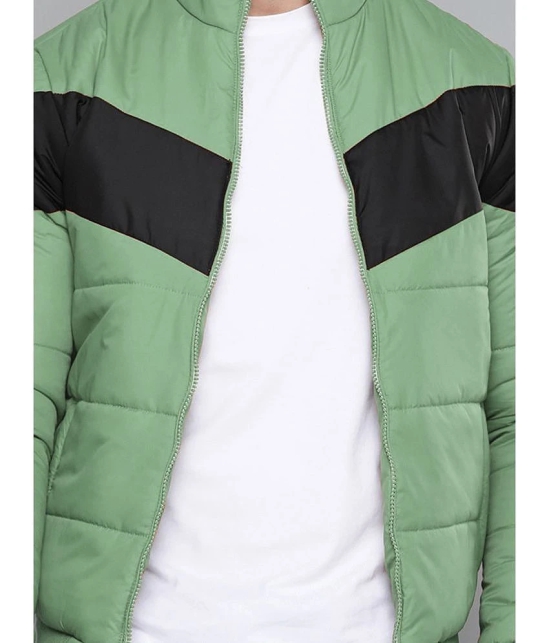 ADORATE Polyester Mens Quilted & Bomber Jacket - Green ( Pack of 1 ) - None